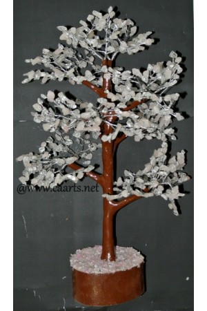 700 Beads Crystal Rose Brown Trunk Gemstone Tree