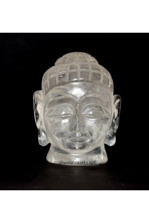 Crystal Quartz Buddha Head