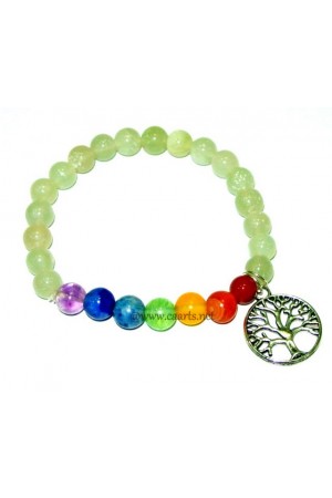 Green Aventurine Round Beads 8 MM Chakra Healing Charms Gemstone Bracelet
