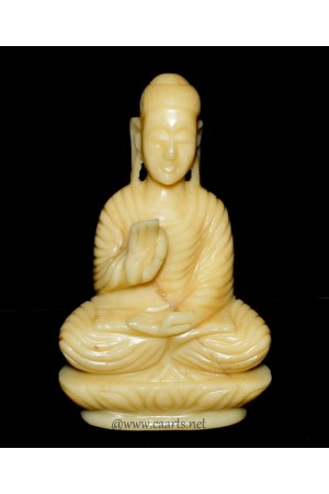 Light Yellow Jade Buddha