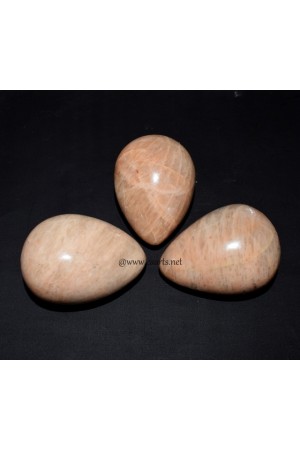 Peach Moonstone Gemstone Eggs