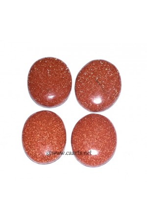 Red Goldstone Oval Shape Worry Stone