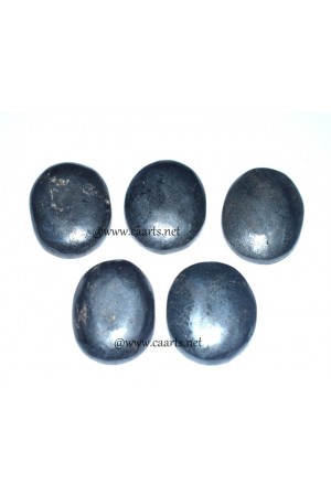 Hematite Oval Shape Worry Stone 