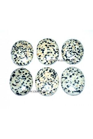Dalmatian Oval Shape Worry Stone 
