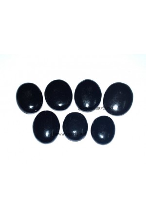 Black Obsidian Oval Shape Worry Stone