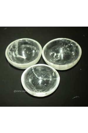 3 " Crystal Quartz Gemstone Bowls