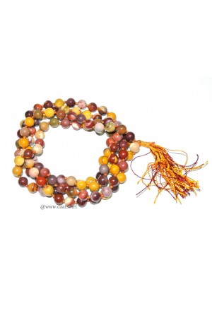 Mookaite Notted 108- Beads Japa Mala