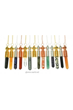 Mix Plated Isis W/ Mix Stone Point Metal Pendulum
