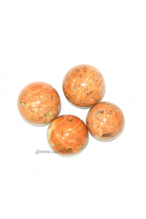 Peach Moonstone Gemstone Sphere Ball