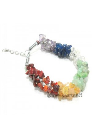7 Chakra Fuse Wire Chips Braclet