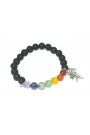 Lava Rock Round Beads 8 MM Chakra Healing  Charms Gemstone Bracelet