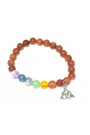 Red Goldstone Round Beads 8 MM Chakra Healing  Charms Gemstone Bracelet