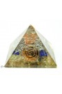 Multi Gemstone Crystal Wire Wrap Point Orgone Pyramid 