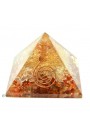 Red Carnelian Gemstone  Crystal Wire Wrap Point Orgone Pyramid 