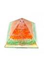 3  Layer Crystal Dyed Chips Orgone Pyramid