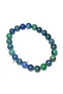Azurite Round Beads Gemstone Bracelet