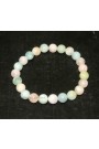 Morganite Round Beads Gemstone Bracelet 