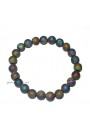 Rainbow Titanium Aura Quartz Round Beads Gemstone Bracelet 