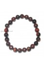 Red Tiger Eye Round Beads Gemstone Bracelet