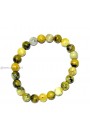 Serpentine Round Beads Gemstone Bracelet  