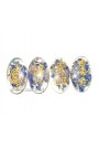 Oval Shape Lapis Lazuli Reiki Usai Engraved Symbol Orgone Set