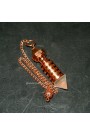 Copper Plated Isis W/ Crystal Quartz Point Metal Pendulum
