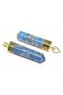 Lapis Lazuli Gold Electroplated Point Pendant