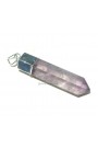 Brazilian Amethyst Silver Electroplated Point Pendant