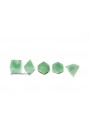 5-Pcs Green Aventurine Platonic Solid Sacred Geometry Set