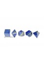 5-Pcs Lapis Lazuli Platonic Solid Sacred Geometry Set