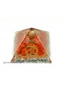 Red Jasper AUM Symbol Orgone Pyramid 