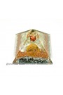 Selenite TOL Symbol Orgone Pyramid 