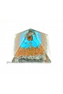 Turquoise CHO KU REI Symbol Orgone Pyramid