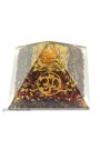 Garnet AUM Symbol Orgone Pyramid