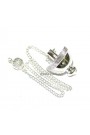 Silver Plated Dome Shape Cone Point Metal Pendulum 
