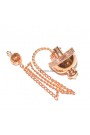 Copper Plated Dome Shape Cone Point Metal Pendulum 