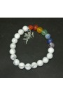 Howlite  Beads 8 MM Chakra Healing Charms Gemstone Bracelet 