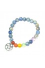 Sodalite Beads 8 MM Chakra Healing W/ Buddha Head Charms Gemstone Bracelet 
