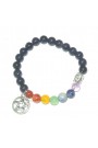 Blue Goldstone Beads 8 MM Chakra Healing W/ Buddha Head Charms Gemstone Bracelet  