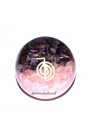 Amethyst Rose Quartz Orgone Sphere w/ CHO KU REI Symbol