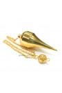 Gold Elongated Cone Shape Metal Pendulum