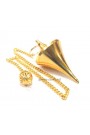 Gold Plated Cone Metal Pendulum